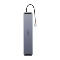  ХЪБ 12в1 BASEUS от Type-C към 3xUSB+2xHDMI+USB-C+DP+TF/microSD+RJ45+Type-C+3.5mm (WKSX030213)