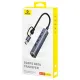 Хъб 4в1 BASEUS UltraJoy от Type-C/USB-A към 3xUSB3.0, USB2.0, USB-C, RJ45 (B0005280B811-14)