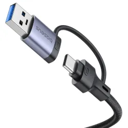 Хъб 4в1 BASEUS UltraJoy от Type-C/USB-A към 3xUSB3.0, USB2.0, USB-C, RJ45 (B0005280B811-14)