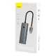 Хъб 4в1 BASEUS UltraJoy от USB-A към 3xUSB3.0, USB-C, RJ45 (B0005280B811-12)