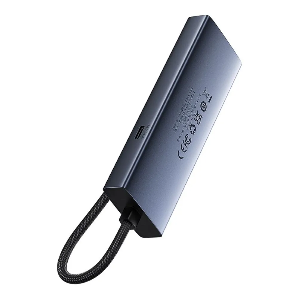 Хъб 4в1 BASEUS UltraJoy от USB-A към 3xUSB3.0, USB-C, RJ45 (B0005280B811-12)