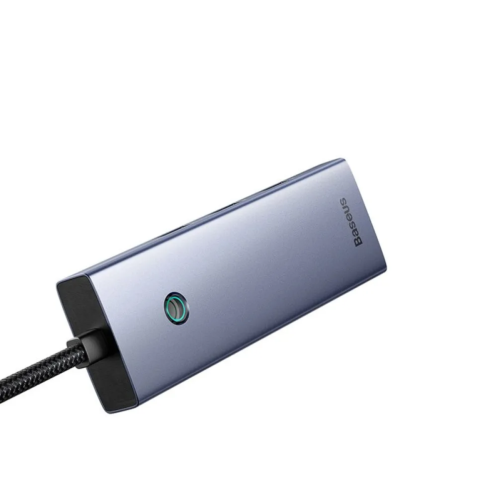 Хъб 4в1 BASEUS UltraJoy от USB-A към 3xUSB3.0, USB-C, RJ45 (B0005280B811-12)