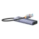 Хъб 4в1 BASEUS UltraJoy от USB-A към 3xUSB3.0, USB-C, RJ45 (B0005280B811-12)