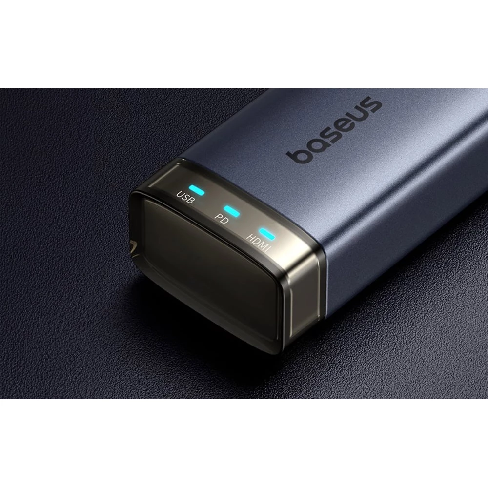 ХЪБ 6в1 BASEUS AIR UltraJoy от Type-C към 2xUSB3.0, USB2.0, USB-C(PD) 100W, PD, HDMI 4K/30Hz - B00052802811-01