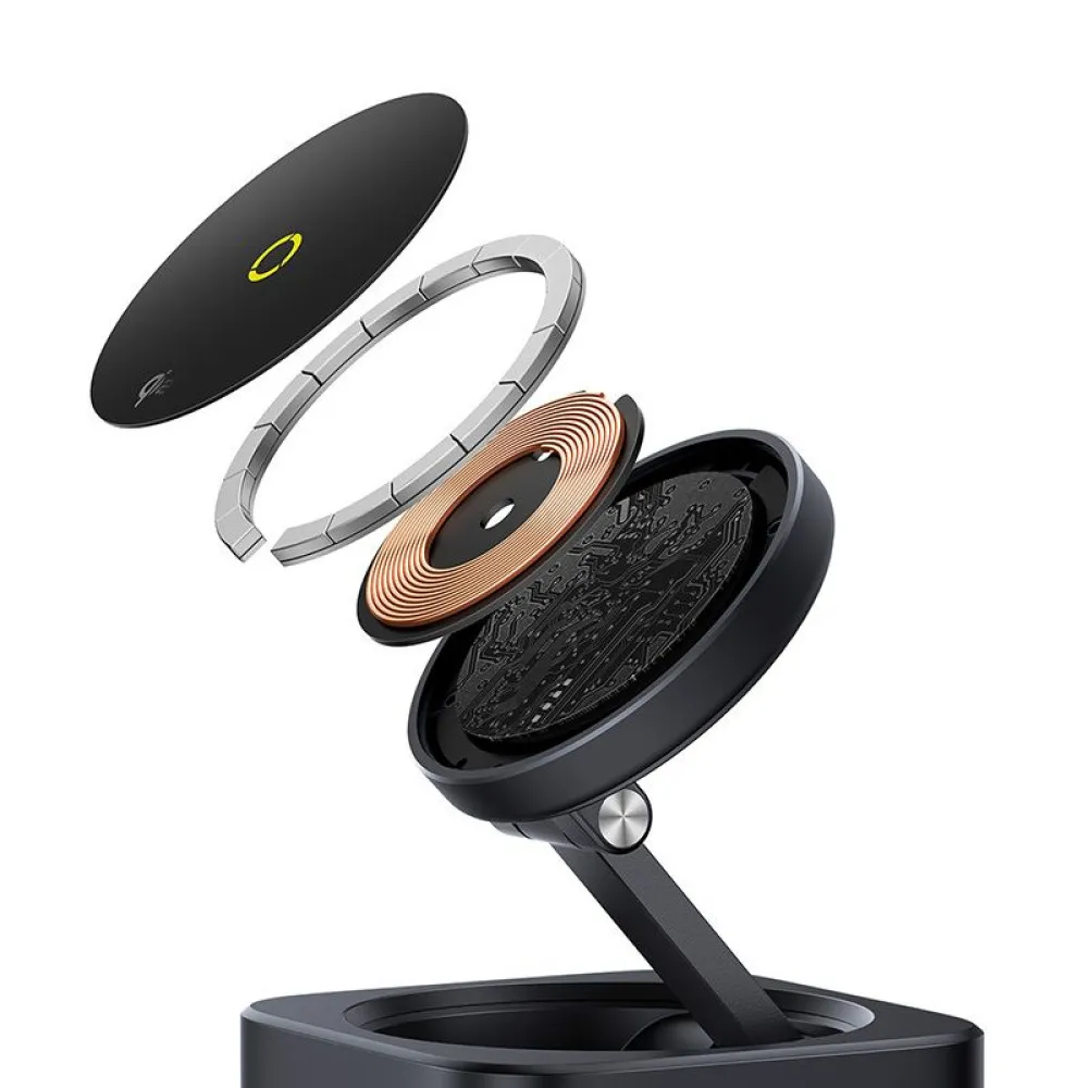 Холдер BASEUS + 7-в-1 HUB Wireless Magnetic, MagPro S, за бюро (B00072900121-00)