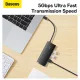 Хъб 5-в-1 BASEUS Lite S. от Type-C към 3xUSB3.0, USB-C (PD) 100W, HDMI, Lite S.  - (WKQX040001)