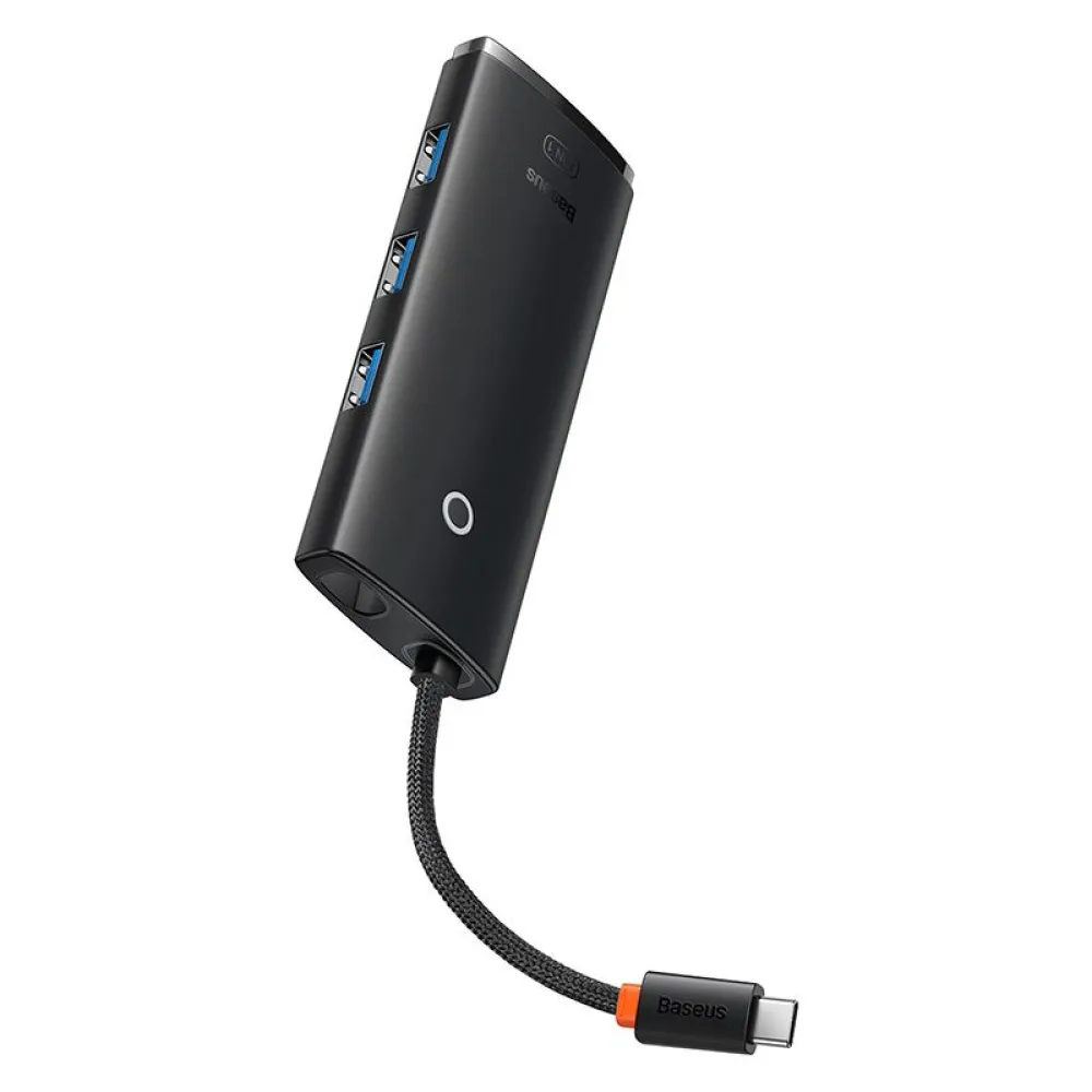 Хъб 5-в-1 BASEUS Lite S. от Type-C към 3xUSB3.0, USB-C (PD) 100W, HDMI, Lite S.  - (WKQX040001)