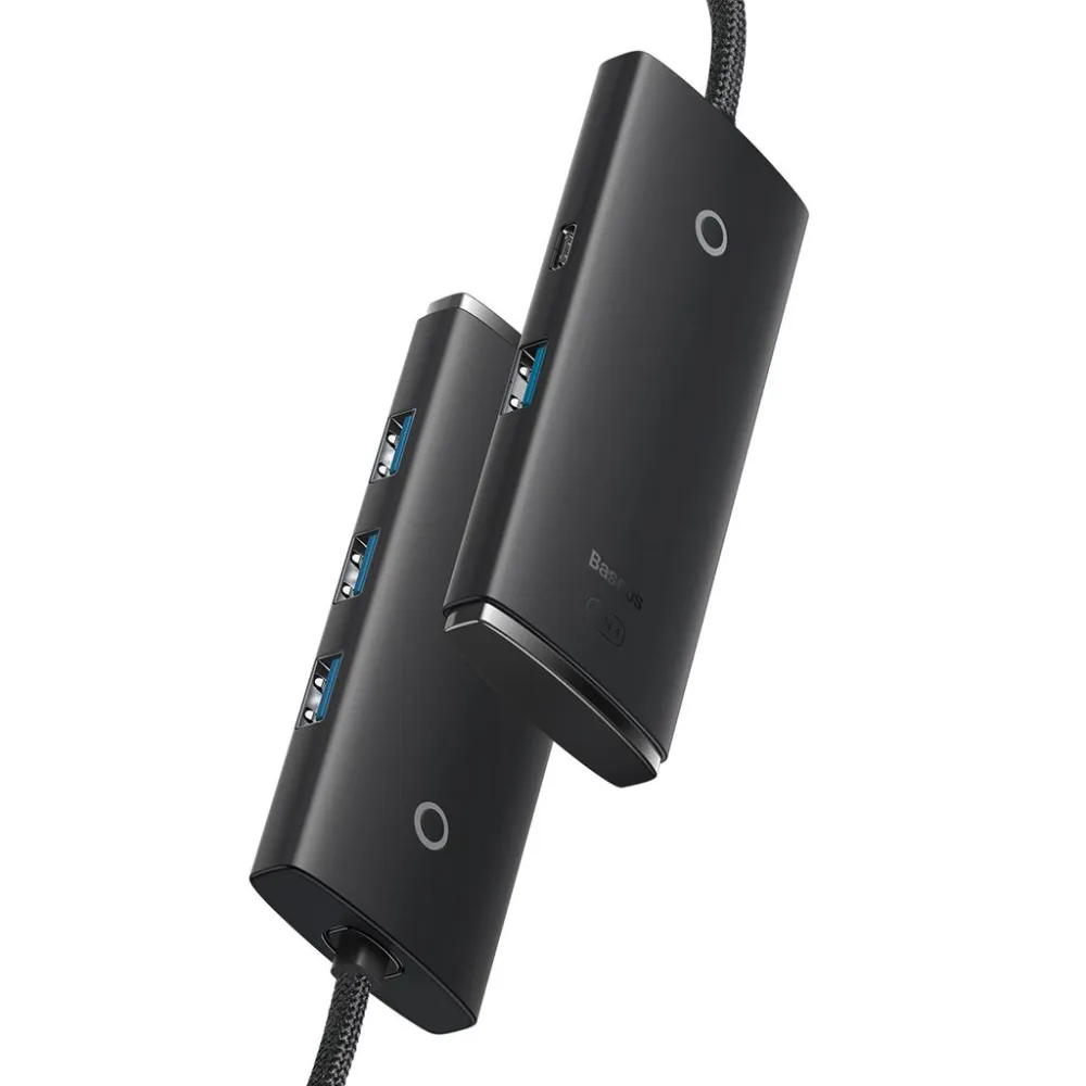 Хъб 4в1 BASEUS Lite S. от USB-A към 4xUSB 3.0, 2м. (WKQX030201)