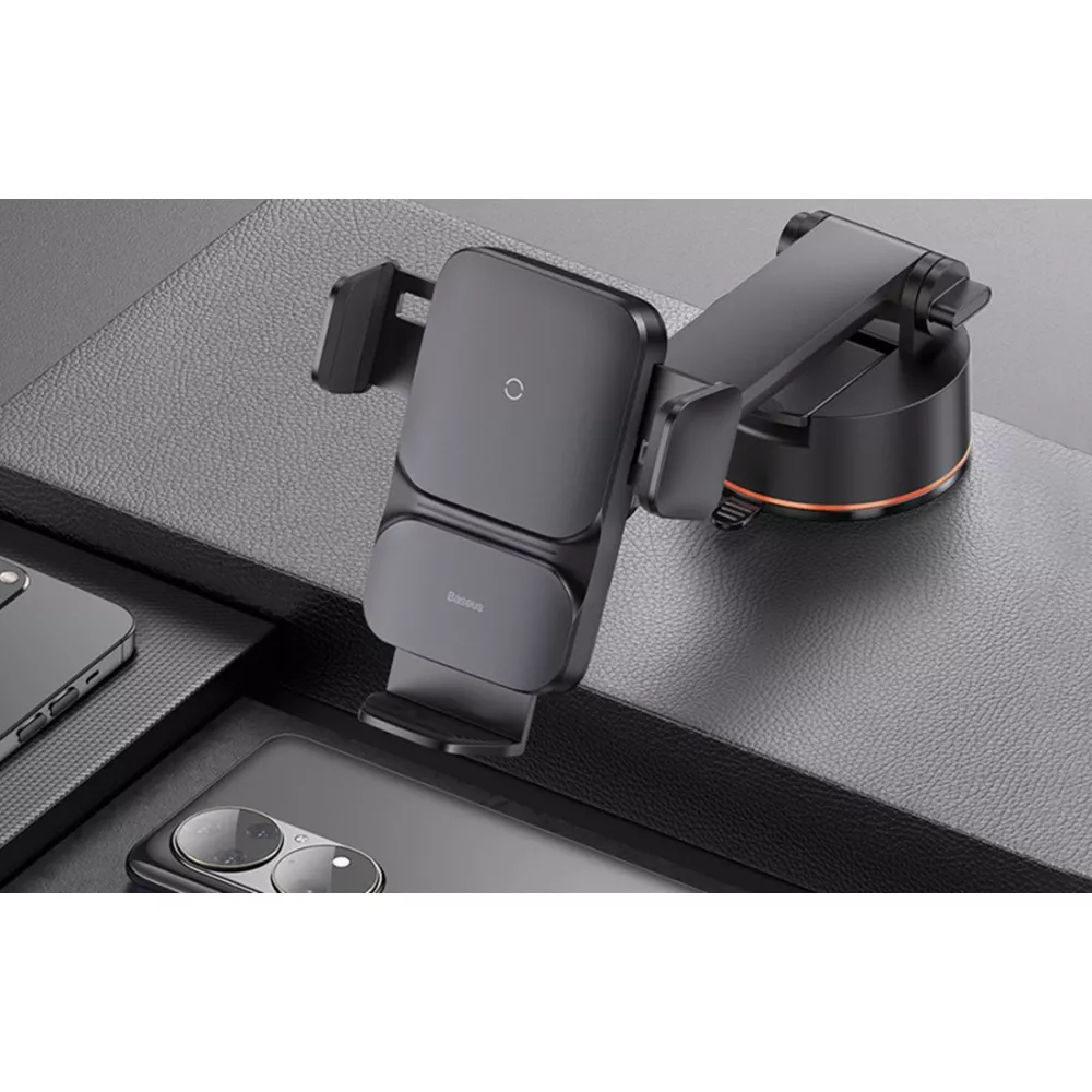 Холдер BASEUS + Wireless 15W, Wisdom (CGZX000101)