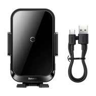 Холдер BASEUS + Wireless 15W, Halo Electric (SUDD000001)