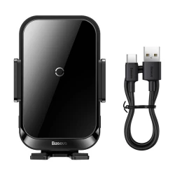 Холдер BASEUS + Wireless 15W, Halo Electric (SUDD000001)