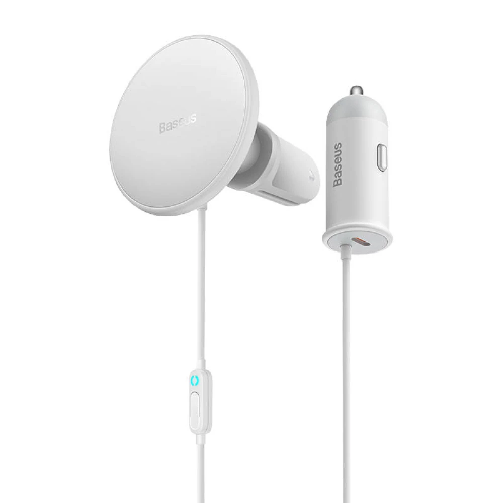 Холдер BASEUS Wireless + Зарядно за автомобил USB-C, 40W - CW01 (SUCX040102)