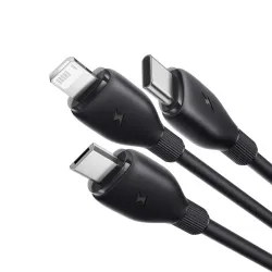  Кабел 3-в-1 BASEUS Ultra-fast , USB-A към Type-C, Lightning и Micro USB, (P10376303121-00) 1.3 метра
