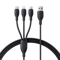  Кабел 3-в-1 BASEUS Ultra-fast , USB-A към Type-C, Lightning и Micro USB, (P10376303121-00) 1.3 метра
