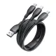  Кабел 3-в-1 BASEUS Ultra-fast , USB-A към Type-C, Lightning и Micro USB, (P10376303121-00) 1.3 метра