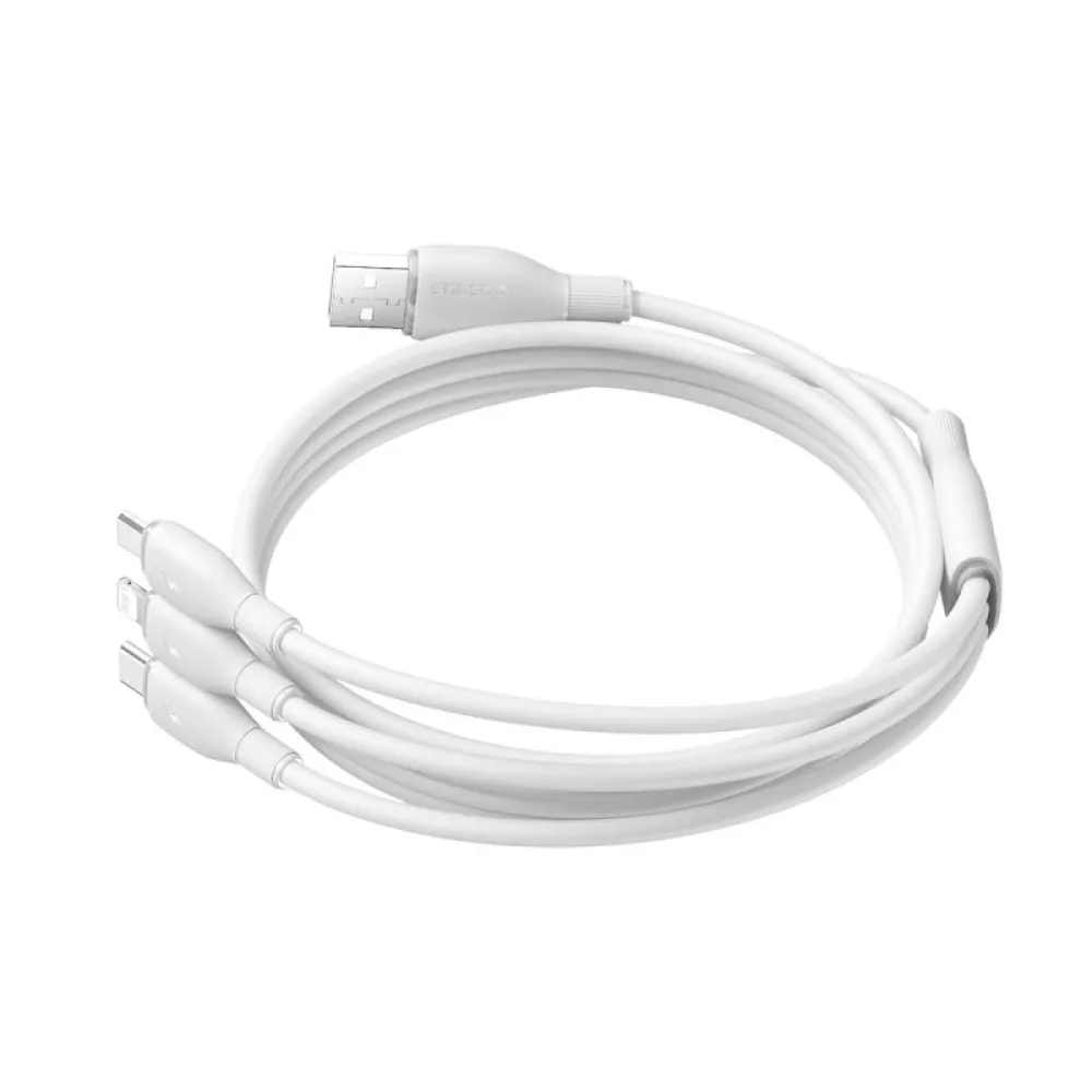  Кабел 3-в-1 BASEUS Ultra-fast , USB-A към Type-C, Lightning и Micro USB, (P10376303211-00) 1.3 метра