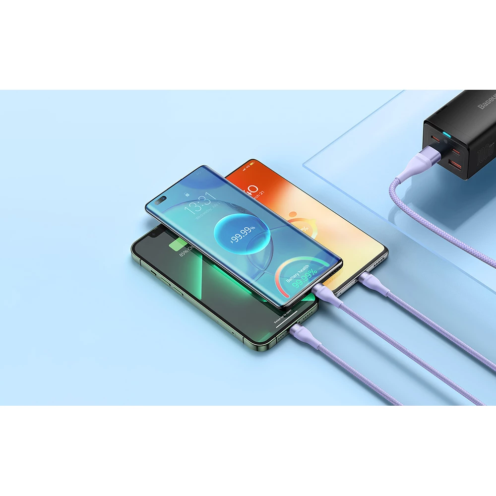 Кабел 3-в-1 BASEUS - Flash Series 100W (CASS030205), Type-C, 1.5 метра