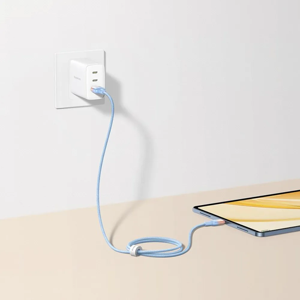  Кабел BASEUS 100W, TYPE-C към Type-C, Discolor Series, 1 метър (P10374902311-00)