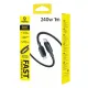  Кабел BASEUS, 240W PicoGo II, Type-C - Type-C (E0423300), 1 метър