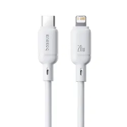  Кабел BASEUS 20W, USB-C - Lightning, Silky Series (P10377700213-00), 1 метър