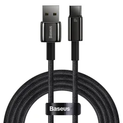  Кабел BASEUS 100W, USB-A - Type-C, Tungsten Gold (CAWJ000101), 2 метра