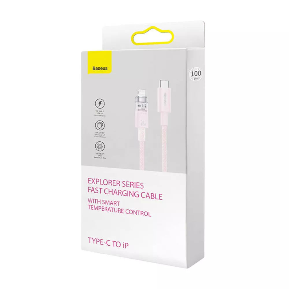 Кабел BASEUS 20W, Type-C - Lightning, Explorer S (CATS010304), 2 метра