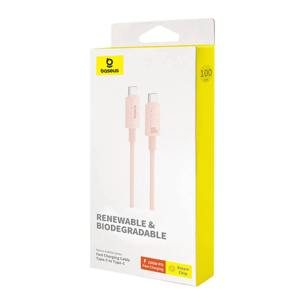 Кабел BASEUS 100W, Type-C - Type-C, Habitat S (P10360202421-01), 2 метра