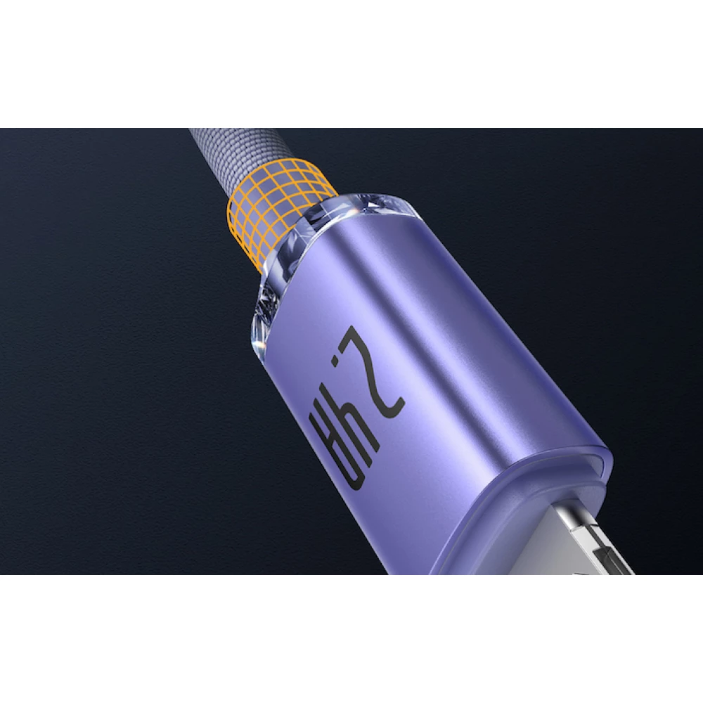 Кабел BASEUS, 2.4A USB-A - Lightning, Crystal Shine (CAJY000005), 1.2 метра