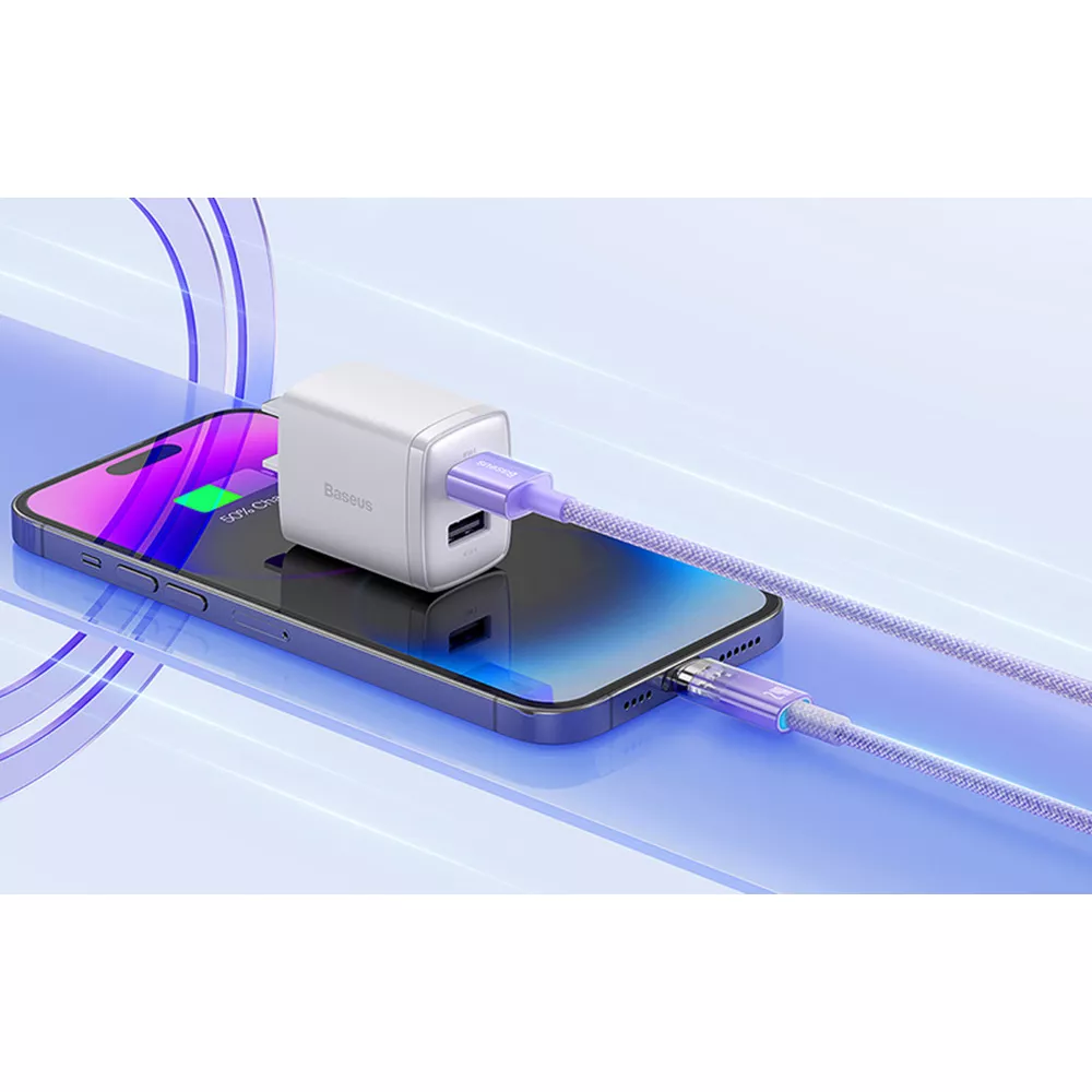 Кабел BASEUS 2.4A, USB-A - Lightning, Explorer S (CATS010105), 2 метра