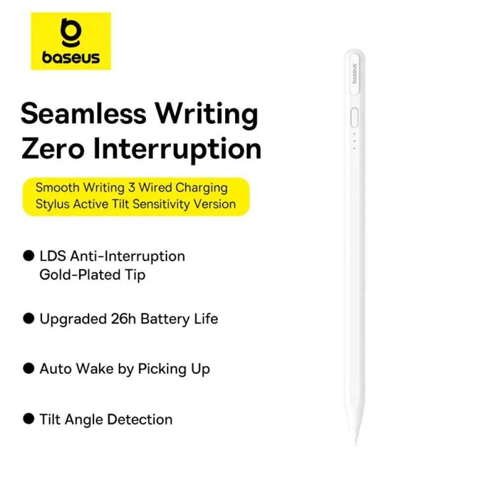 Дигитална писалка BASEUS Smooth Writing 3 Wired Charging Active Tilt Sensitivit (P80080805213-01)