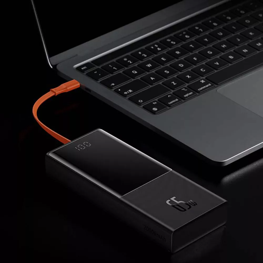 Външна батерия BASEUS - 20 000 mAh, 65W, Elf + Type-C (PPJL000001)