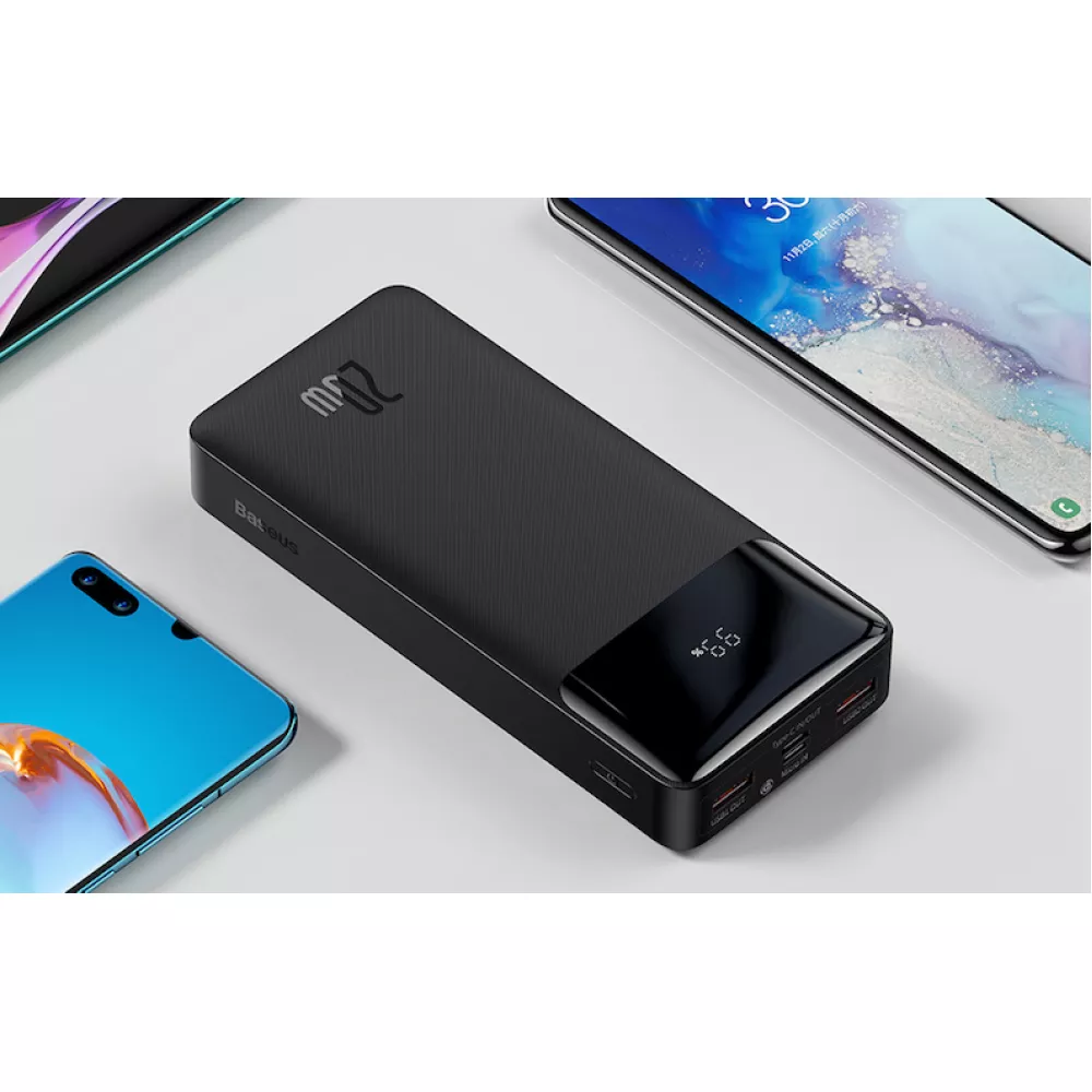 Външна батерия BASEUS - 10 000 mAh, 20W, Bipow (PPBD050301)
