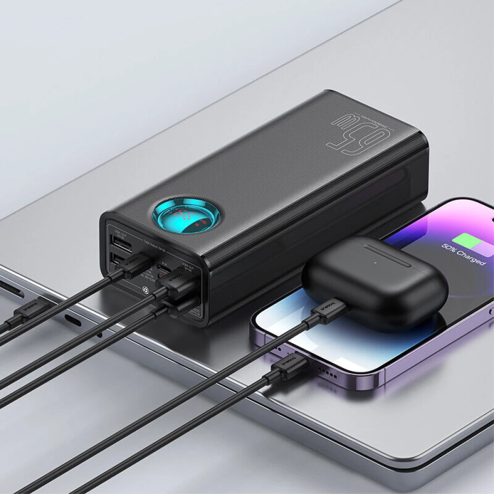 Външна батерия BASEUS - 26 800 mAh, 65W, Ambilight Digital Display (P10022402113-00)