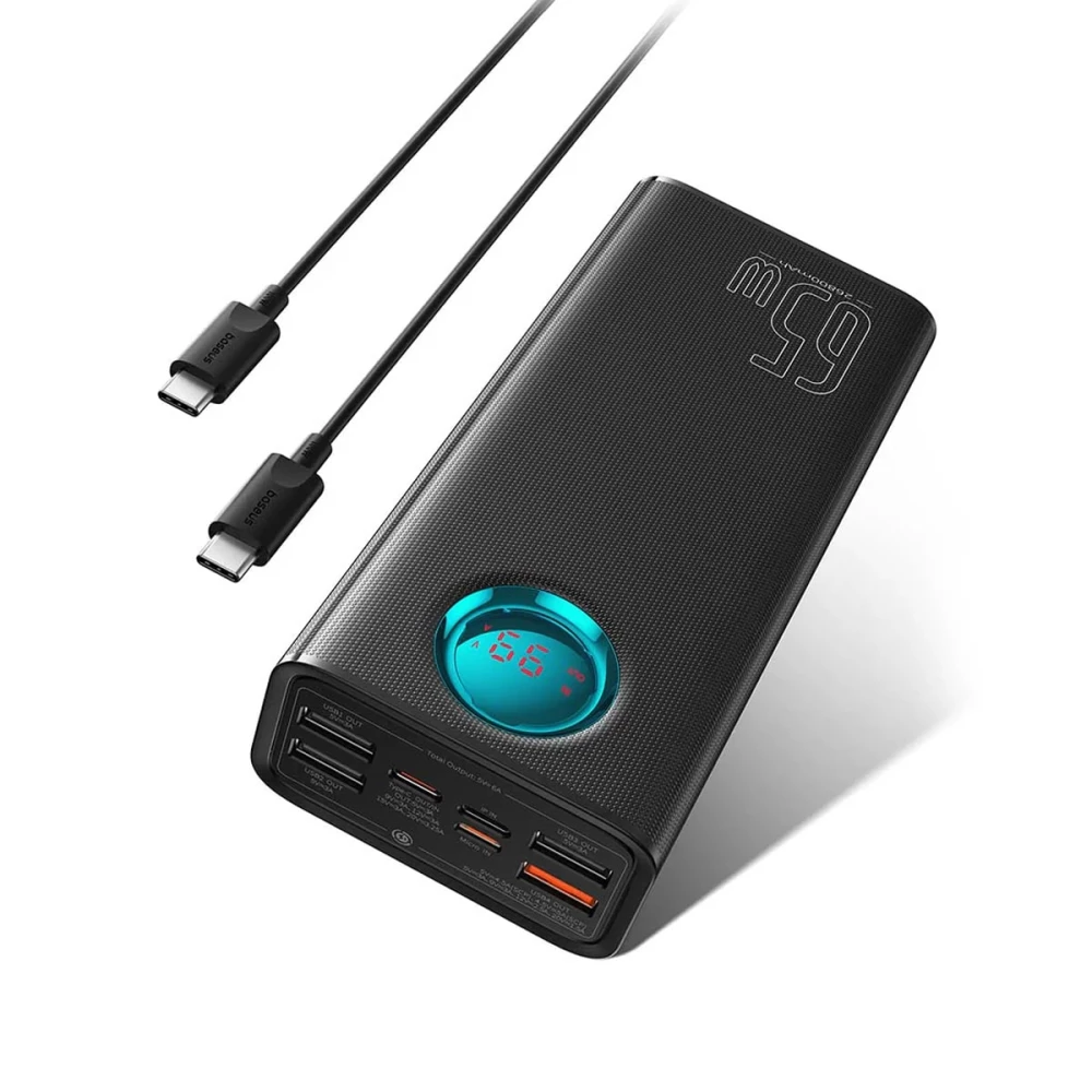 Външна батерия BASEUS - 26 800 mAh, 65W, Ambilight Digital Display (P10022402113-00)