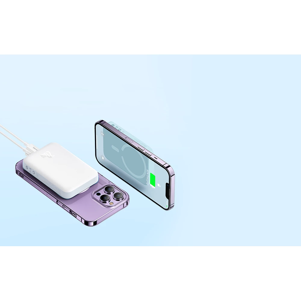 Безжична външна батерия BASEUS Magnetic Mini Wireless - 10 000 mAh, 20W - (PPCX070002)