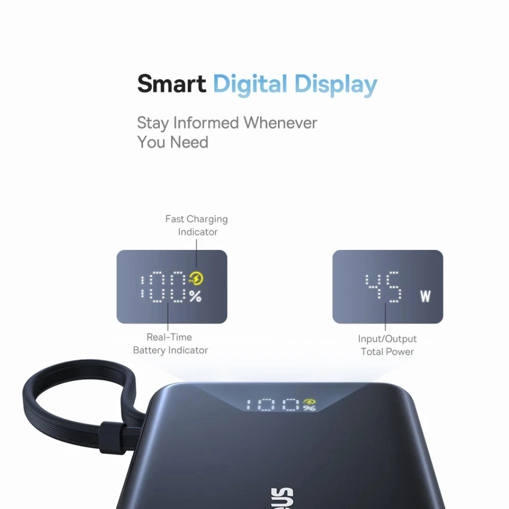 Външна батерия Baseus PicoGo, 10000mAh, 45W (P10076803123-00)