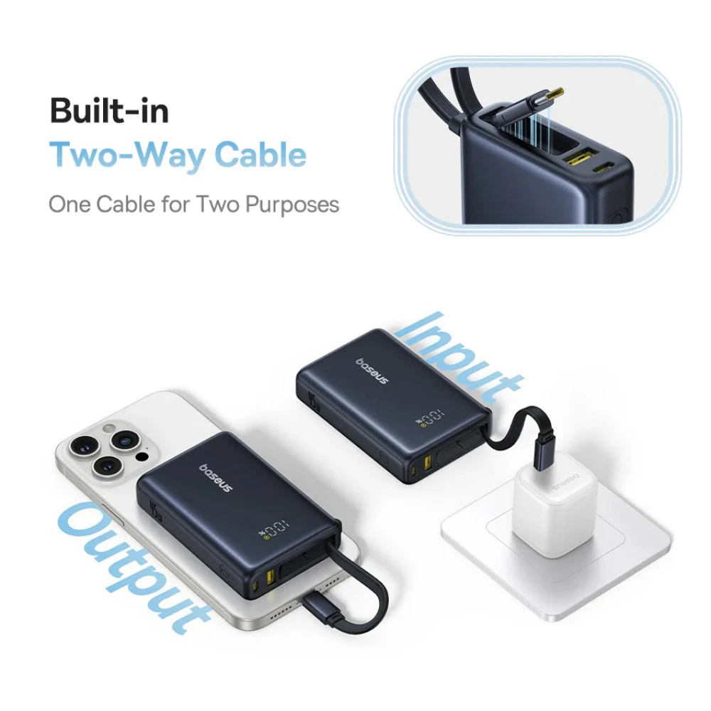 Външна батерия Baseus PicoGo, 10000mAh, 45W (P10076803123-00)