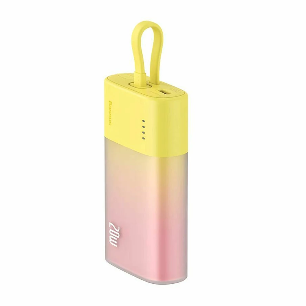 Външна батерия BASEUS Popsicle + кабел Type-C - 5200 mAh, 20W - (P10055601Y13-01)
