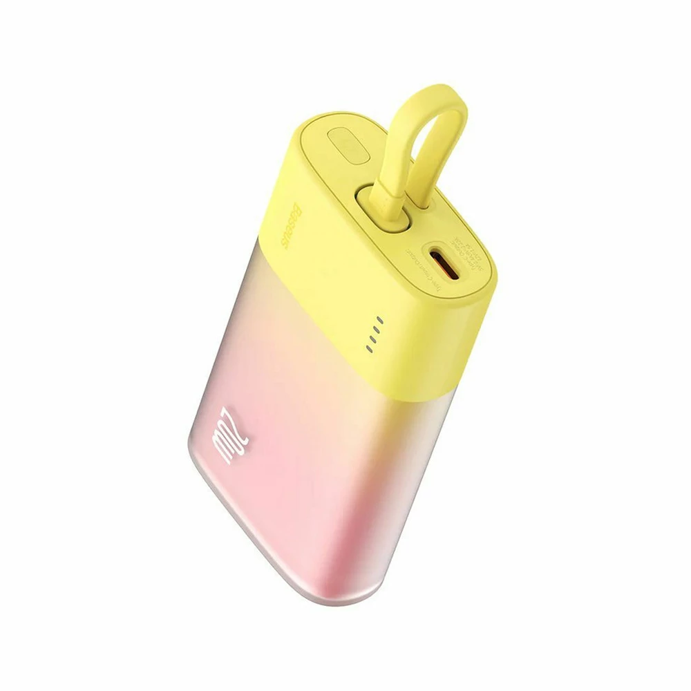 Външна батерия BASEUS Popsicle + кабел Type-C - 5200 mAh, 20W - (P10055601Y13-01)