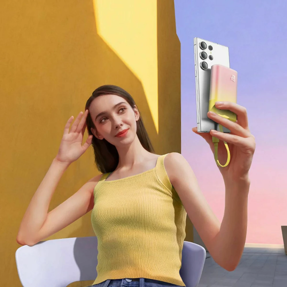 Външна батерия BASEUS Popsicle + кабел Type-C - 5200 mAh, 20W - (P10055601Y13-01)