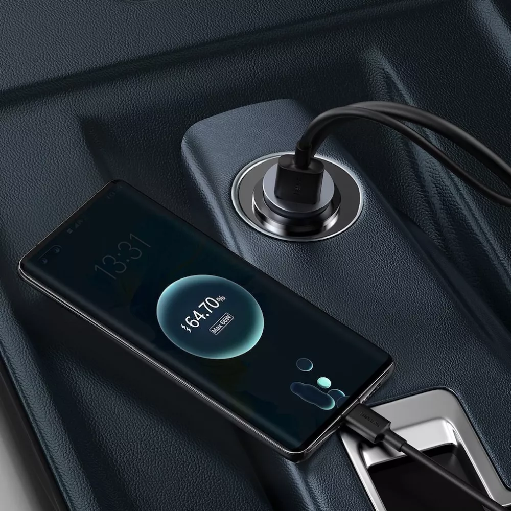 Зарядно за автомобил 12V BASEUS 120W - Share Together (CCBT-B0G), 3xUSB-A, USB-C Зарядно за автомобил 12V BASEUS 120W - Share Together (CCBT-B0G), 3xUSB-A, USB-C