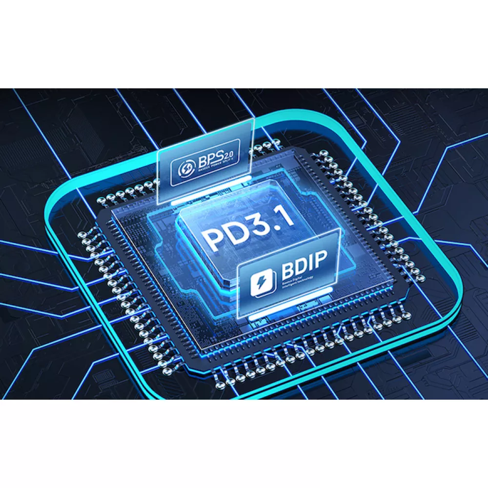 Зарядно за автомобил 12V BASEUS 140W, USB-A, USB-C + кабел Type-C към Type-C - Supreme (CGZX070001)