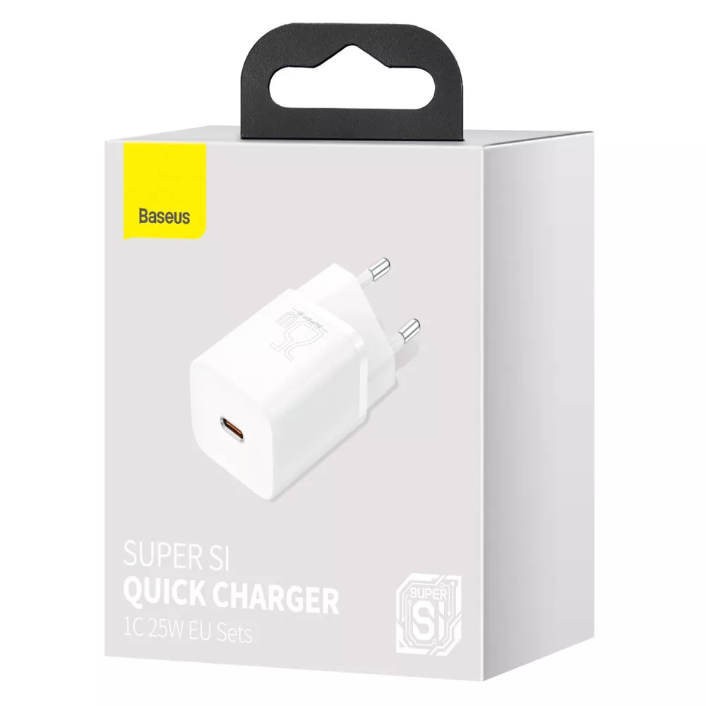 Зарядно устройство 220V BASEUS 25W, USB-C, Super Si (CCSP020102)
