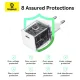 Зарядно устройство BASEUS 30W, 220V, USB-C - Palm fast + кабел (P10111605213-01)