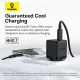 Зарядно устройство BASEUS 30W, 220V, USB-C - Palm fast + кабел, черно (P10111605113-01)