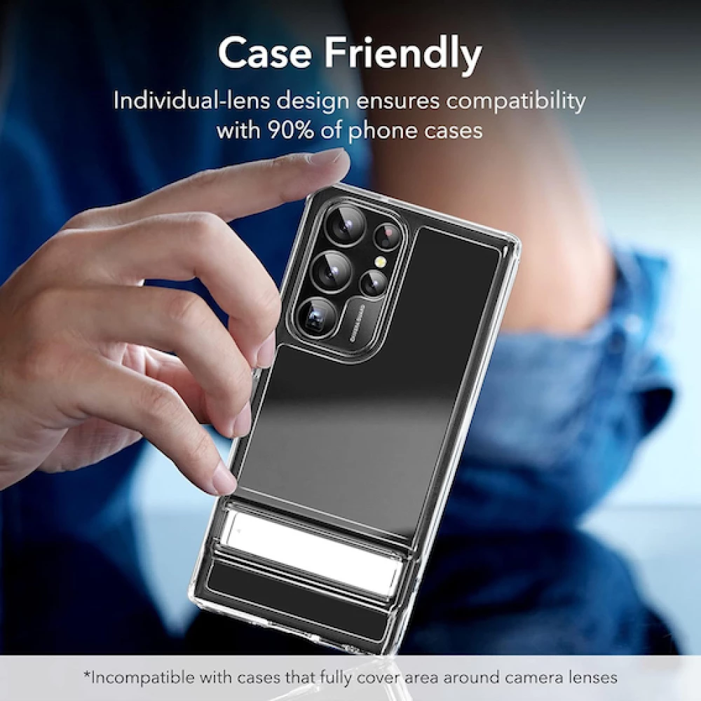 Лещи за камера ESR за Samsung Galaxy S23 - сребърни