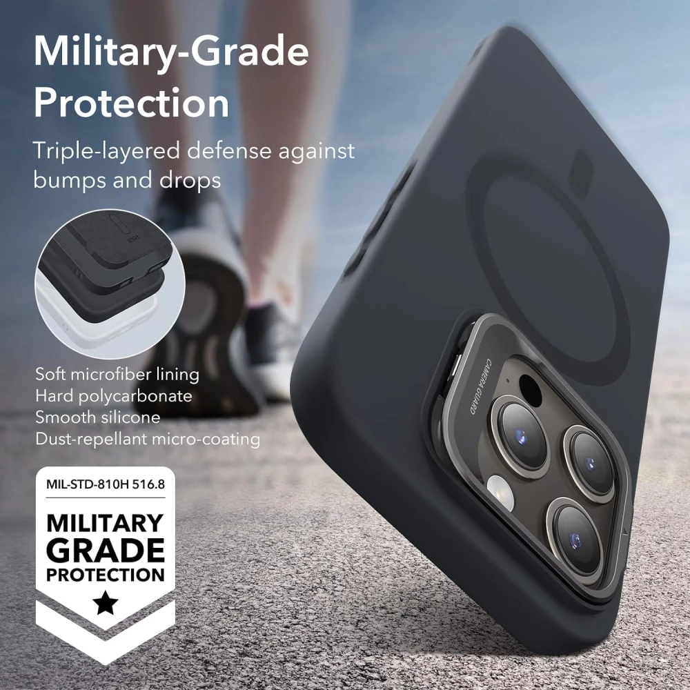 Калъф ESR Cloud Soft за Apple iPhone 15 Pro Max със стойка, MagSafe