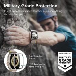 Стъклен протектор ESR Armorite за смарт часовник Apple iWatch Ultra 1 49мм - Titanium - СЕТ 2 броя