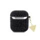 Калъф GUESS за AirPods 1 - Rhinestones Triangle Metal Logo