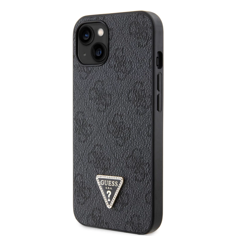 Калъф Guess 4G Strass Triangle Metal Logo GUHCP15XP4TDPK за Apple iPhone 15 Pro Max